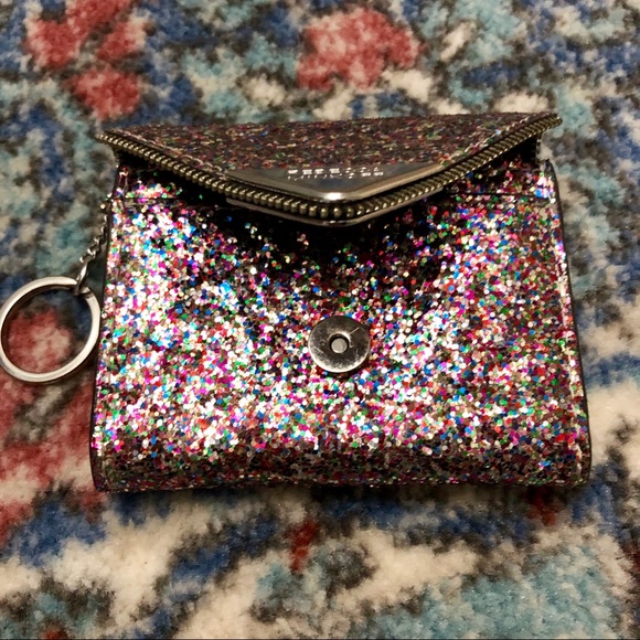 🎉EUC REBECCA MINKOFF MULIT GLITTER METRO WALLET🎉 - Picture 3 of 8